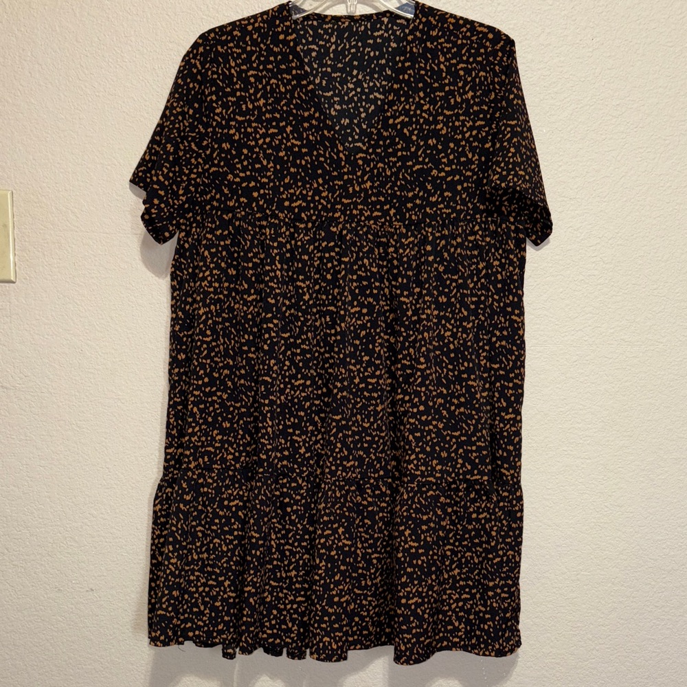 3/$15. Bundle sale SHEIN Black and Brown Midi Babydoll dress sz M